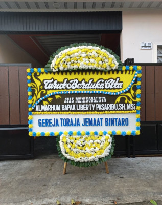 Papan Bunga Duka di Greges